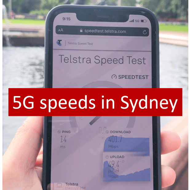 How fast is 5G in Sydney in 2021?