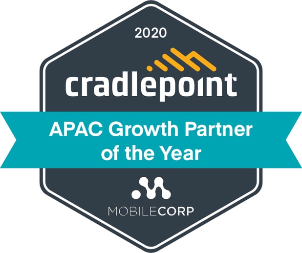 MobileCorp wins Cradlepoint APAC Growth Partner of the Year award